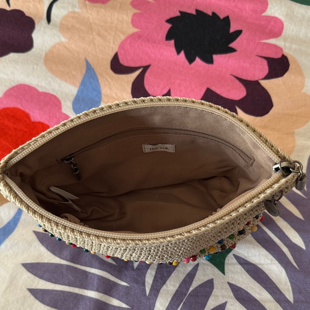 The Sak Beige Crochet Bag with Colorful Beads - Picture 8 of 9